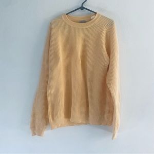 St. John’s Bay yellow knit crewneck sweater